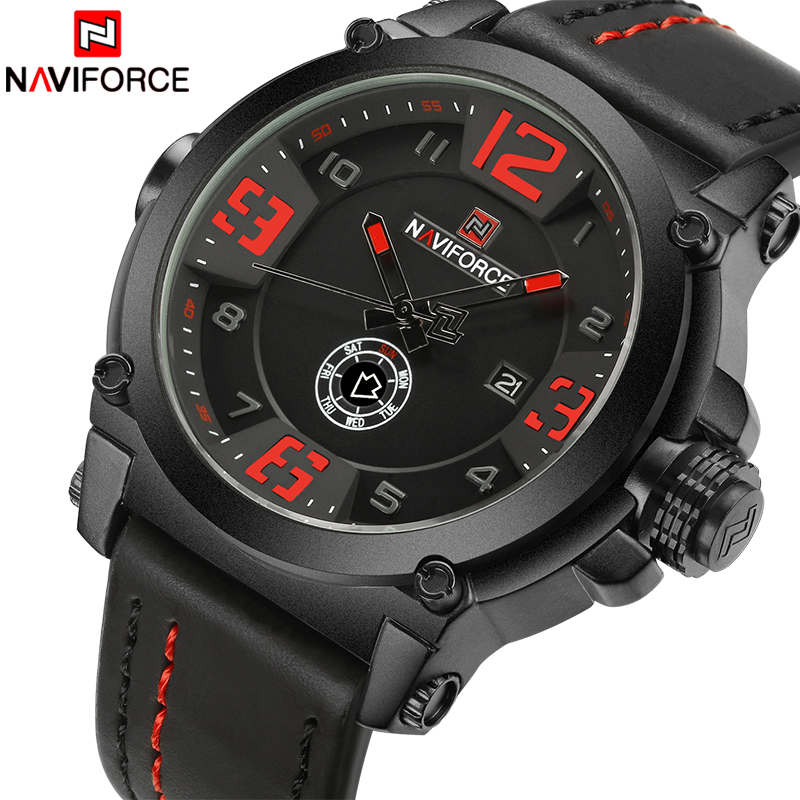 Luxury Watch Holder For Men - トップブランドの高級naviforce男性スポーツはメンズアーミーミリタリー革クォーツ時計男性防水時計レロジオmasculino