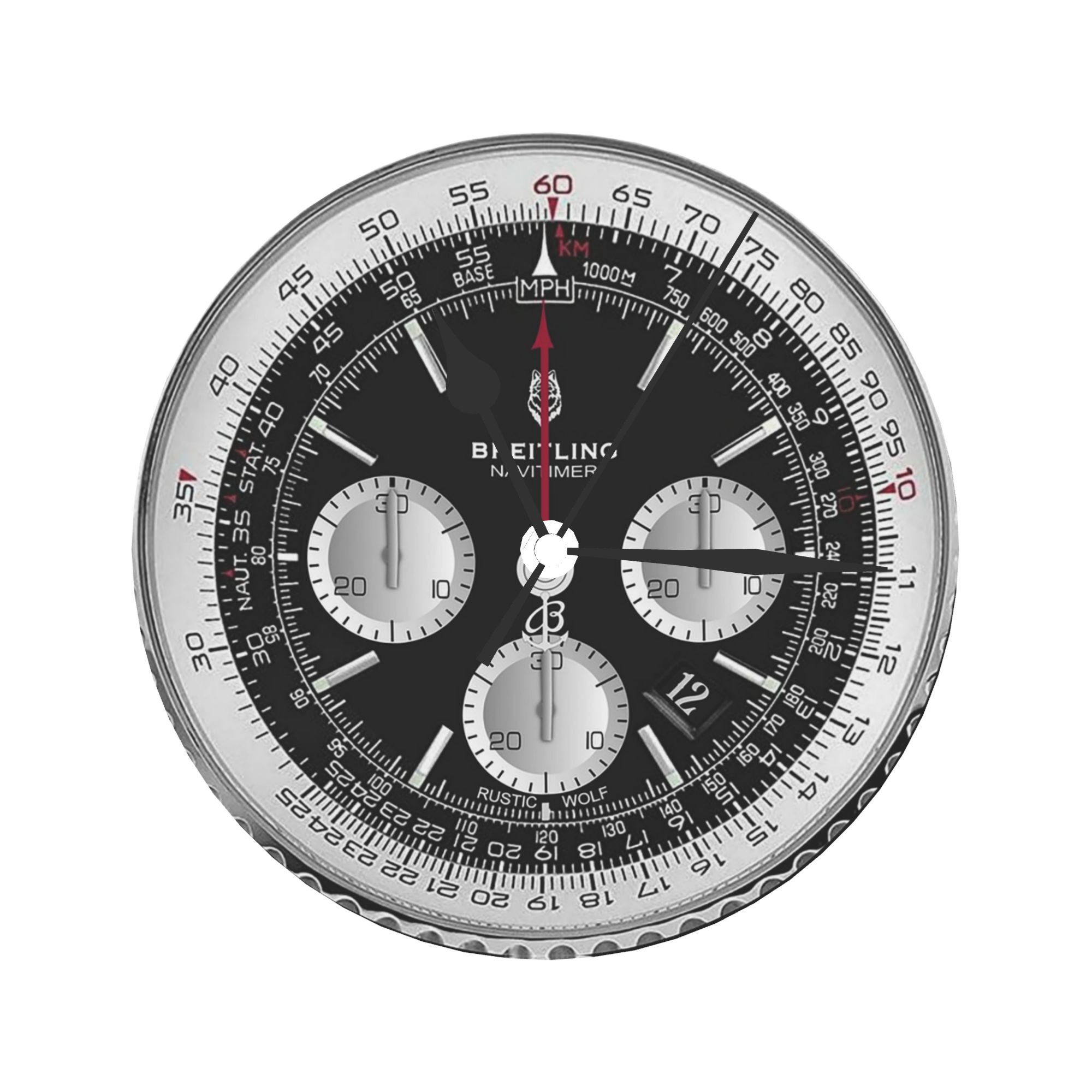 Luxury Watch House - ブラック高級時計の文字盤壁時計部屋の装飾サイレントラウンド時計寝室リビングキッチンホーム