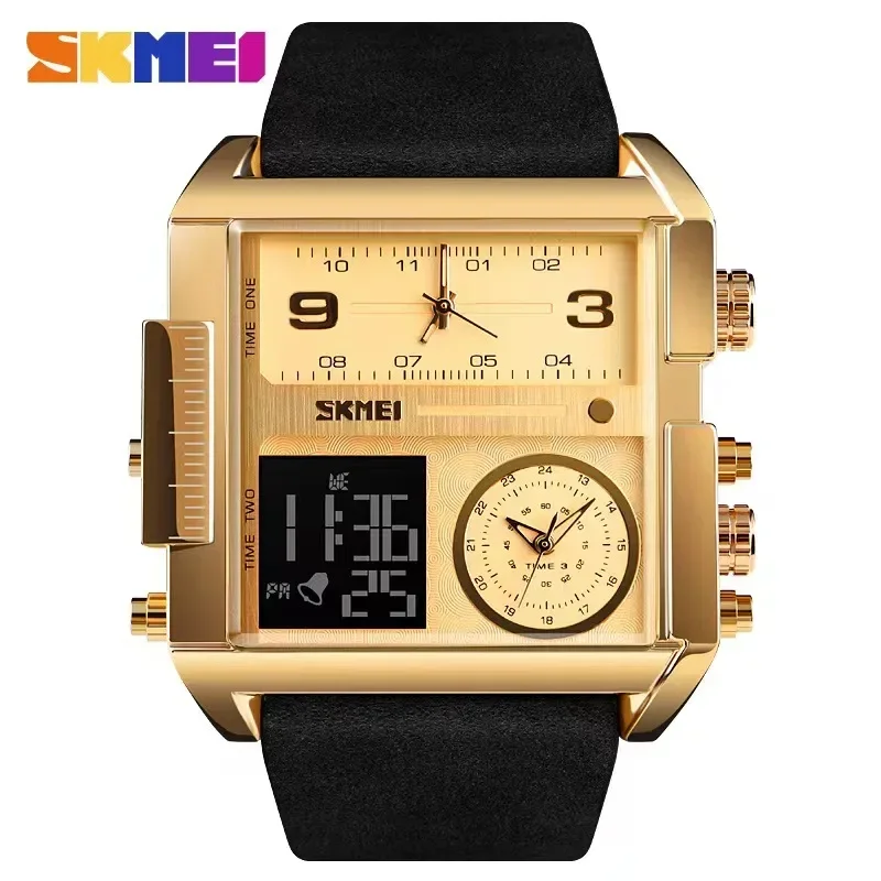 Luxury Watch Holder For Men - SKMEI メンズクォーツムーブメント腕時計時計リロイやつ 3 時間メンズスポーツウォッチトップの高級ブランド軍事デジタル腕時計 1391