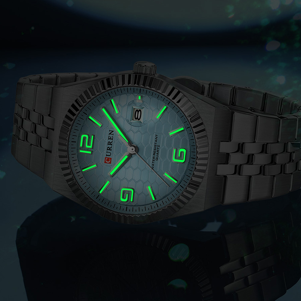 CURREN スタイリッシュなメンズクォーツ時計 ツートンカ - Luxury Watch Apple のレビューと価格