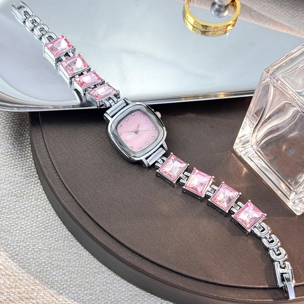 キラキラ輝くブレスレットウォッチ スクエアダイヤル レディー - Luxury Watch Lady のレビューと価格