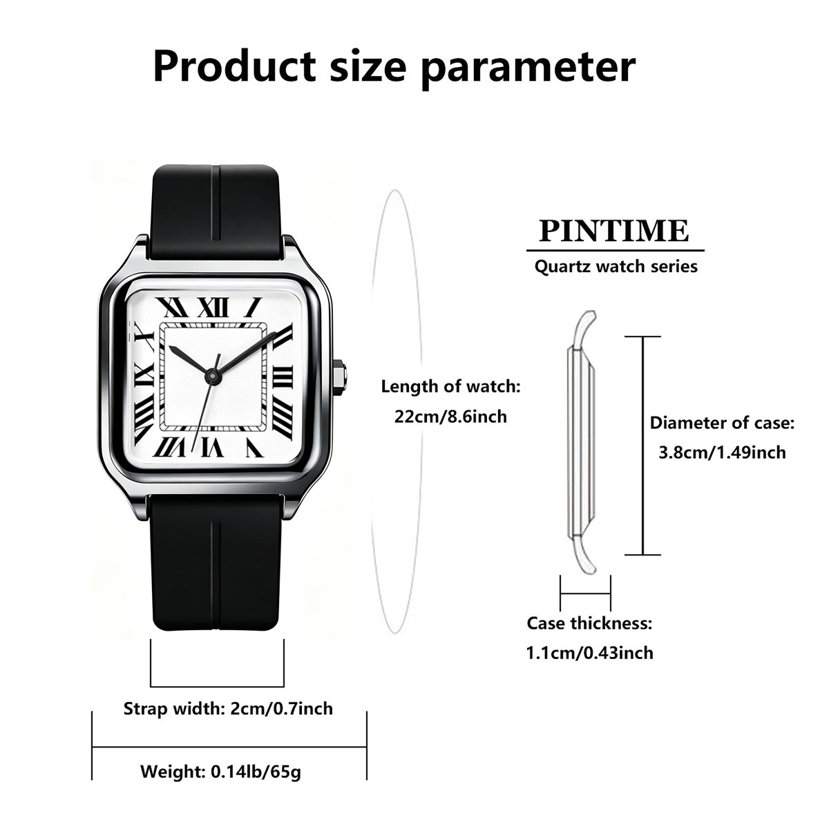 メンズスクエア型高級腕時計、大きなアラビア数字文字盤、30メ - Luxury Watch Arabic のレビューと価格