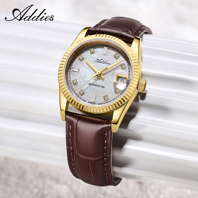 アディーズ 585 クォーツ女性用腕時計 28 ミリメートル - Luxury Watch Lady のレビューと価格