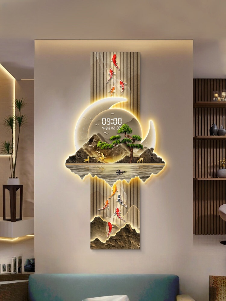 デザイン高級壁時計リビングルーム LED 壁時計サイレント  - Luxury Watch House のレビューと価格