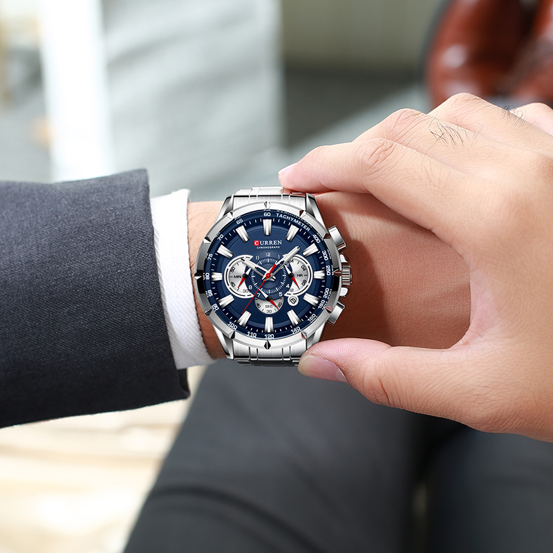 カレン-男性用腕時計,防水,ミリタリー,ステンレススチール, - Luxury Watch Apple のレビューと価格