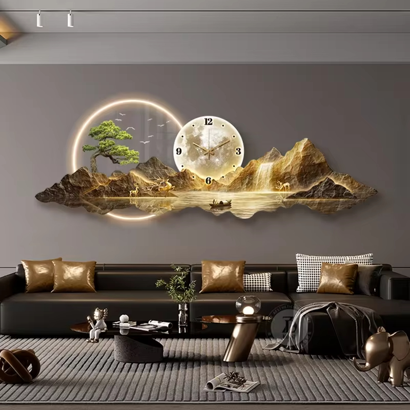 デザイン高級壁時計リビングルーム Led 美的ミニマリスト壁 - Luxury Watch House のレビューと価格
