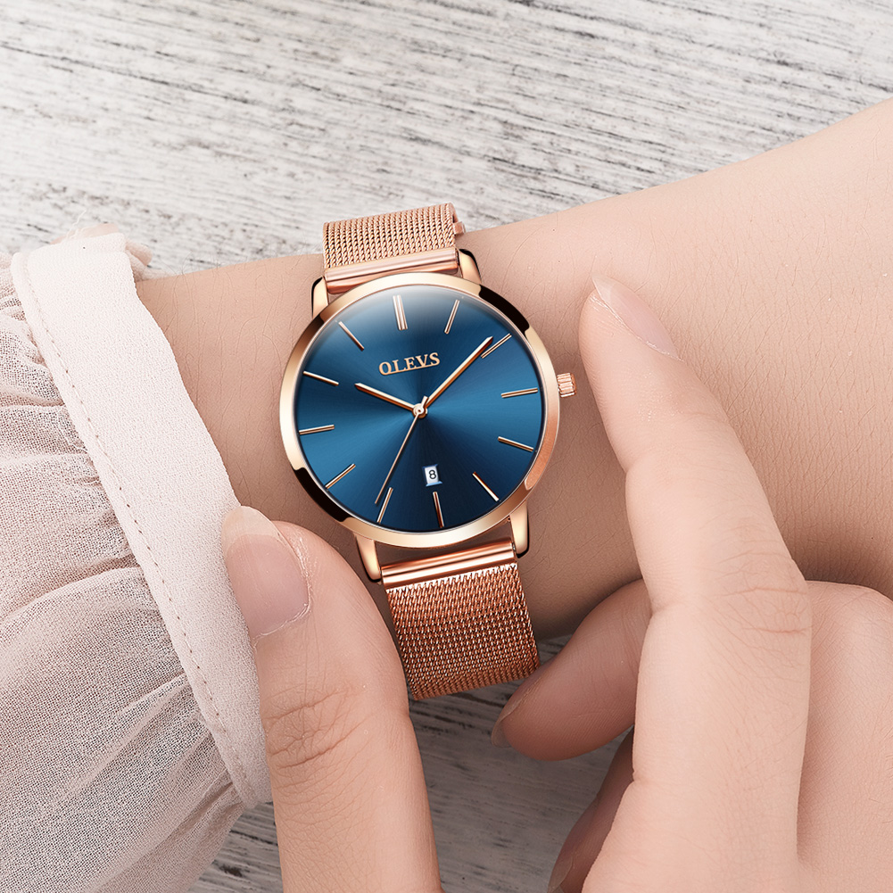 Olevs-レディースウォッチ,クォーツ,耐水性,ステンレス - Luxury Watch Packaging Box のレビューと価格