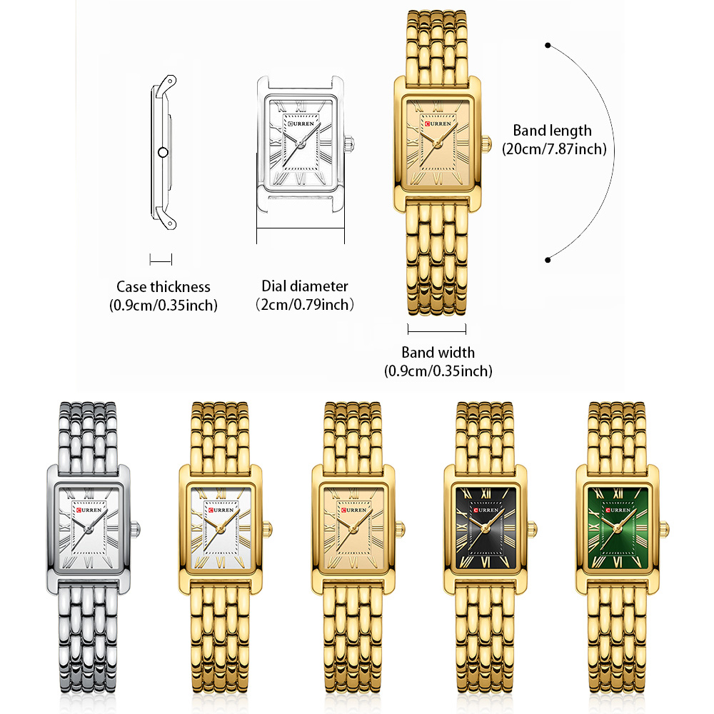 CURREN 高級レディースファッションクォーツ腕時計 シン - Luxury Watch Apple のレビューと価格