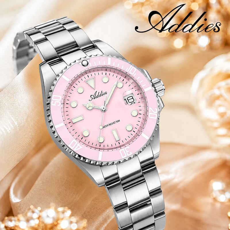 ADDIES 36 ミリメートル 50 メートル防水女性の腕 - Luxury Watch Women のレビューと価格