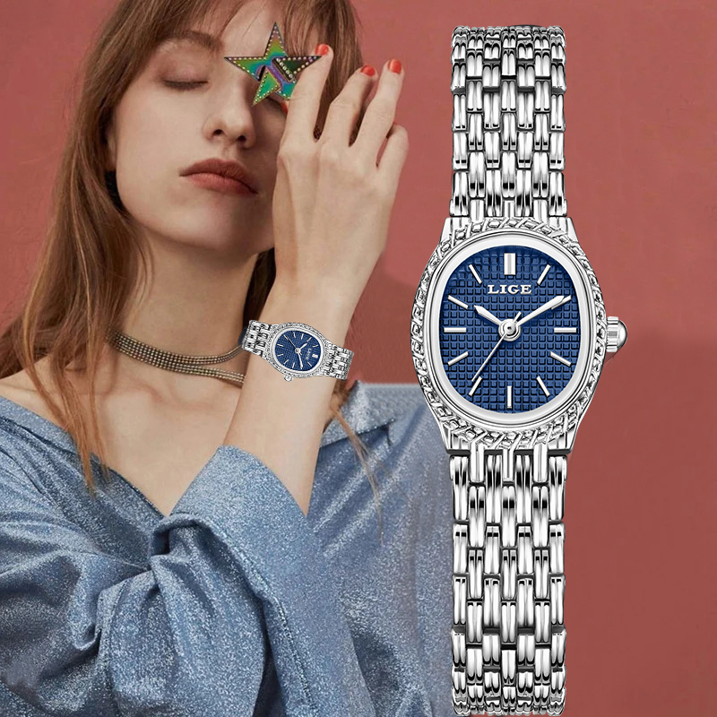 LIGE ファッション高級クォーツ女性用腕時計エレガントなク - Luxury Watch Women のレビューと価格