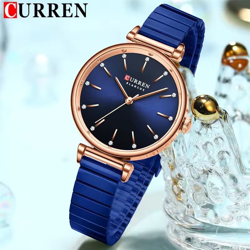 CURREN 9081 高級レディースクォーツ腕時計 ラウン - Luxury Watch Apple のレビューと価格