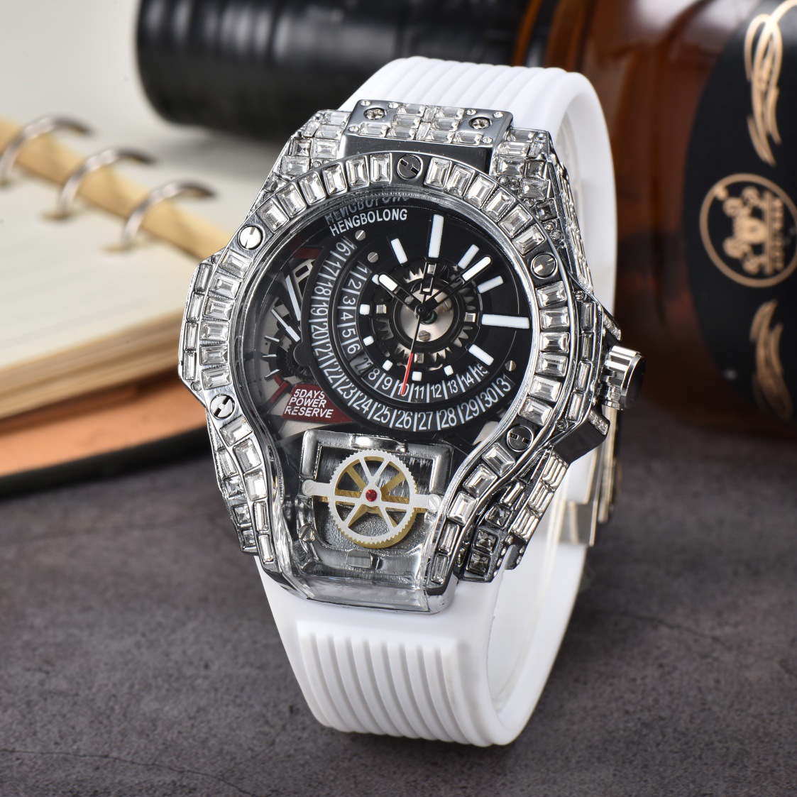 フルダイヤモンドケース ビジネスラグジュアリー トップメンズ - Luxury Watch Arabic のレビューと価格