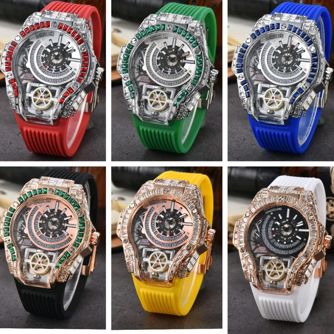 フルダイヤモンドケース ビジネスラグジュアリー トップメンズ - Luxury Watch Arabic のレビューと価格