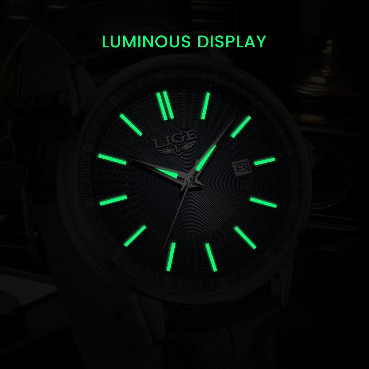 LIGEトップブランド高級メンズ腕時計 ビジネスレザー クォ - Luxury Watch Holder For Men のレビューと価格