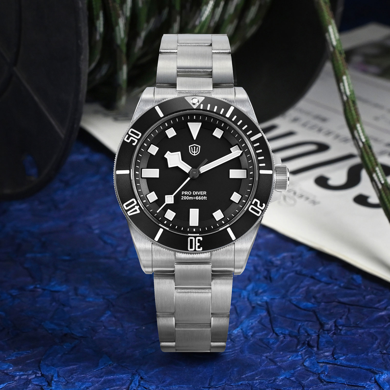 Watchdives WD1969 プロ 38 ミリメートル - Rolex Watch Submariner のレビューと価格